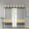 Polyoni Pintuck Curtain Panel(Only 1 Pc Panel)