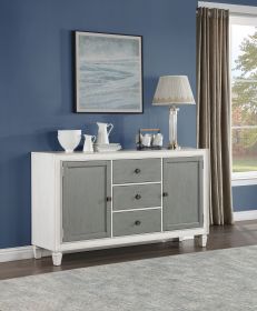 ACME Katia Server, Gray & Weathered White Finish DN02276