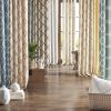 Fretwork Print Grommet Top Window Curtain Panel(Only 1 Pc Panel)