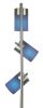 65"H 3-BLUE-HEAD WITH TWO WAY ADJUSTABLE FLOOR LAMP (1 PC/CTN/1.10 Cu Ft/12.32 G.W. lbs)