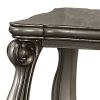 Antique Platinum End Table with Bottom Shelf