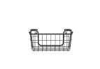 Oceanstar Stackable Metal Wire Storage Basket Set for Pantry, Countertop, Kitchen or Bathroom – Black, Set of 3