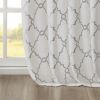 Fretwork Print Grommet Top Window Curtain Panel(Only 1 Pc Panel)