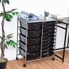 15 Drawer Rolling Organizer Trolley Utility Storage Tools Scrapbooking Paper Multipurpose