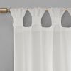 Floral Embellished Cuff Tab Top Solid Curtain Panel(Only 1 Pc Panel)