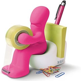 The Butt Tape Dispenser  Funny Gifts for Men (Color: Pink)