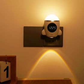 Night Lights Plug into Wall, Space Rocket LED with Rechargeable and Remote (Color: Yellow)