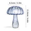 7 Style Mushroom Glass Vase Creative Hydroponics Vases Aromatherapy Bottle Desktop Crafts Ornament Living Room Home Office Decor