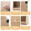 5-Cube Wooden Kids Toy Storage Organizer with Anti-Tipping Kits