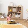 5-Cube Wooden Kids Toy Storage Organizer with Anti-Tipping Kits