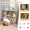 5-Cube Wooden Kids Toy Storage Organizer with Anti-Tipping Kits