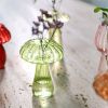 7 Style Mushroom Glass Vase Creative Hydroponics Vases Aromatherapy Bottle Desktop Crafts Ornament Living Room Home Office Decor