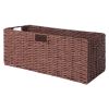 Tessa 3-Pc Woven Rope Basket Set; Foldable; Walnut