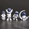 4pcs Small Creative Astronaut Ornaments; Desktop Ornaments; TV Cabinet Ornaments