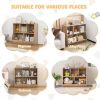 5-Cube Wooden Kids Toy Storage Organizer with Anti-Tipping Kits