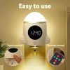 Night Lights Plug into Wall, Space Rocket LED with Rechargeable and Remote